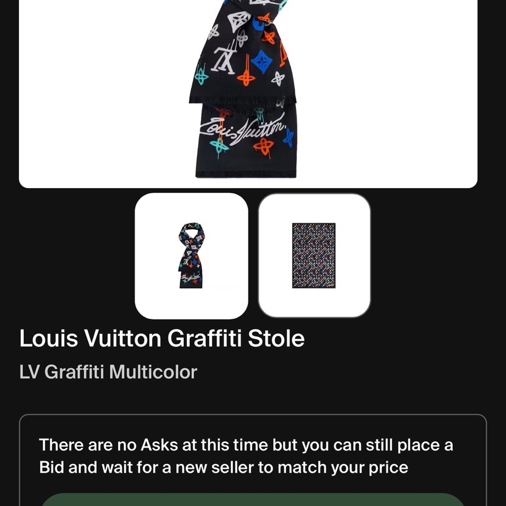 Louis Vuitton graffiti stole - Picture 7 of 7